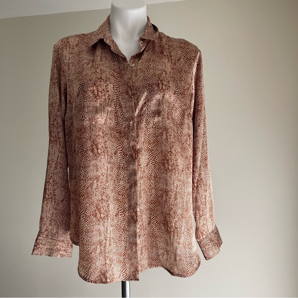 a new day Tops - NWT a new day Printed Satin Top